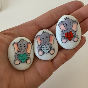 Elephant/gift /Pocket hug/ never forget/ worry stone / personalised/kids/ small gift/Good luck /love you /miss you /friend/ present/keepsake