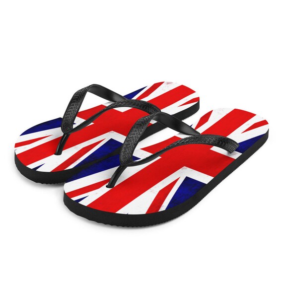 Union Jack British UK Flip-flops - Etsy