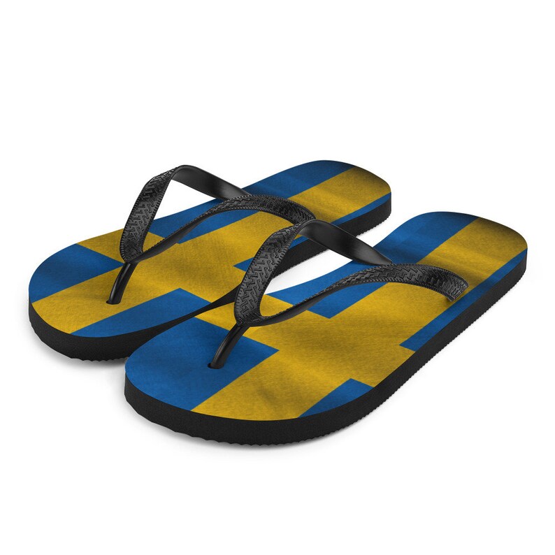 Swedish Flag Flip-Flops