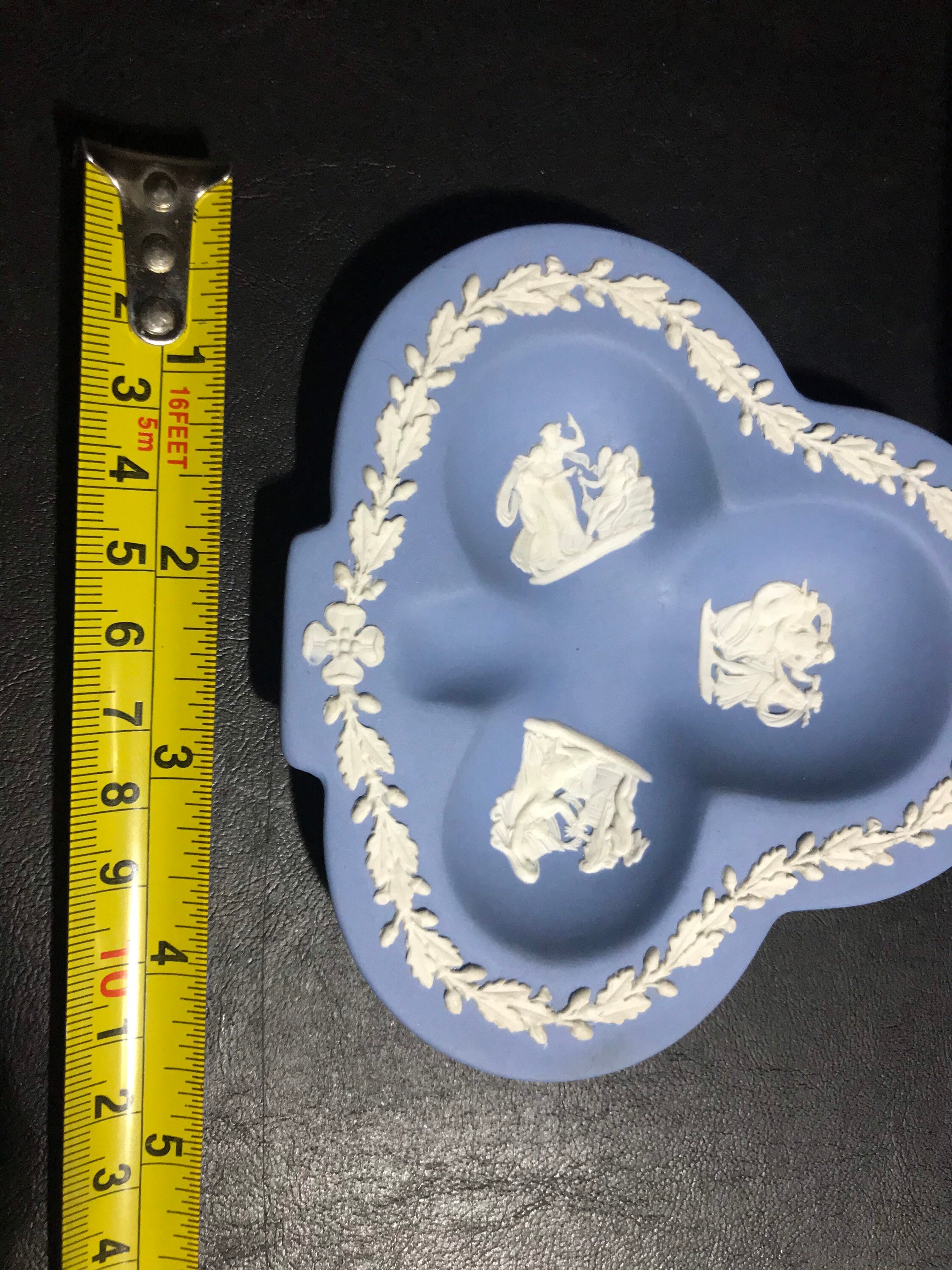 Bandeja de joyería Jasperware en forma de trébol azul de | Etsy