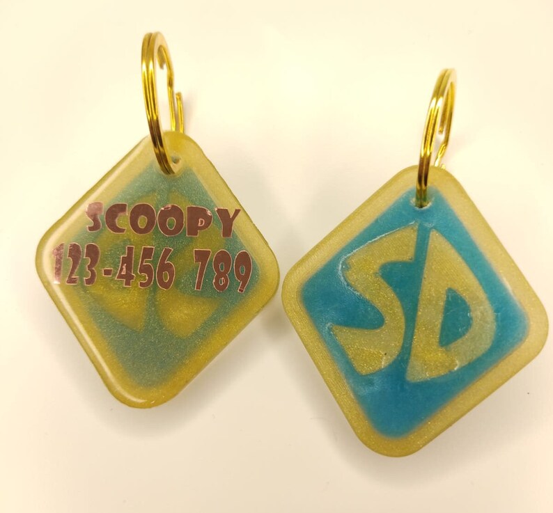 personalized scooby doo dog tag