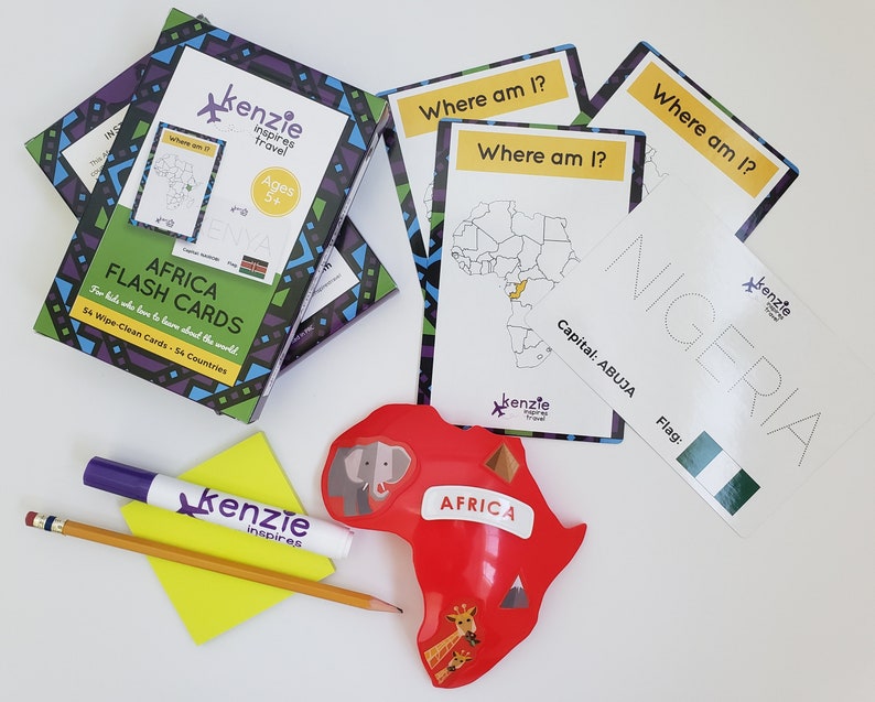 Africa Flash Cards for Kids | Homeschool | Educational | Black History ...