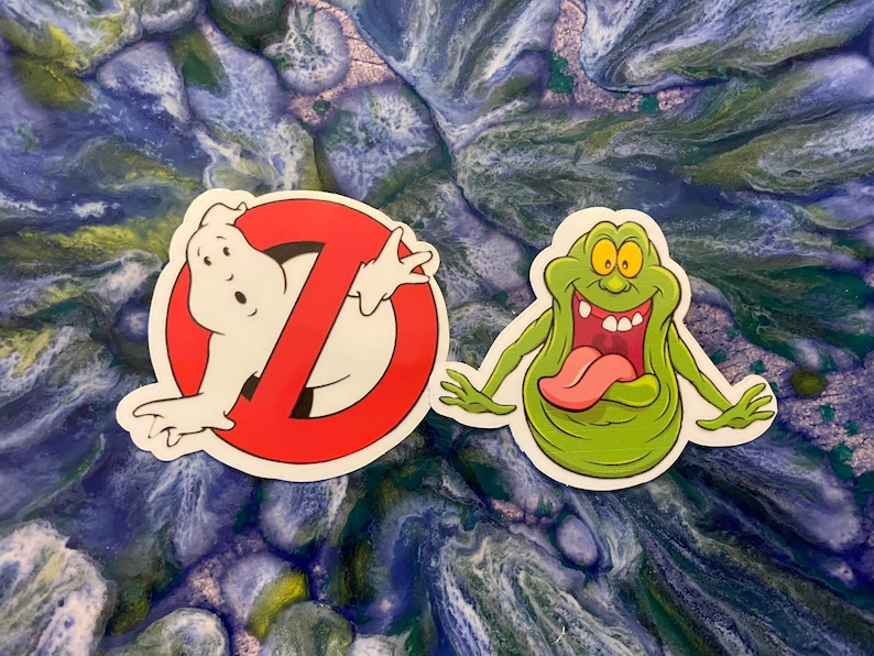 set of 2 Vinyl ghostbusters Stickers