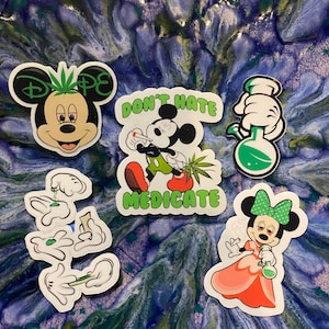 Mickey Mouse Weed Sticker