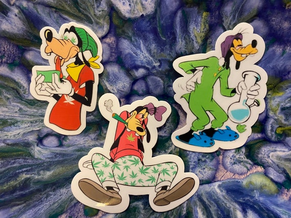 Vinyl Stickers Goofy Smoking Goofy Rolling Goofy With Bong 3 Piece Set Weed  Sticker, Stoner Sticker - Etsy Canada