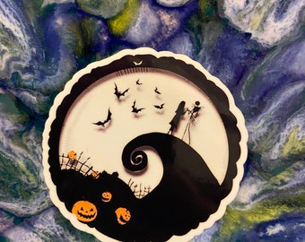 Vinyl sticker - Nightmare before Christmas - Jack & Sally