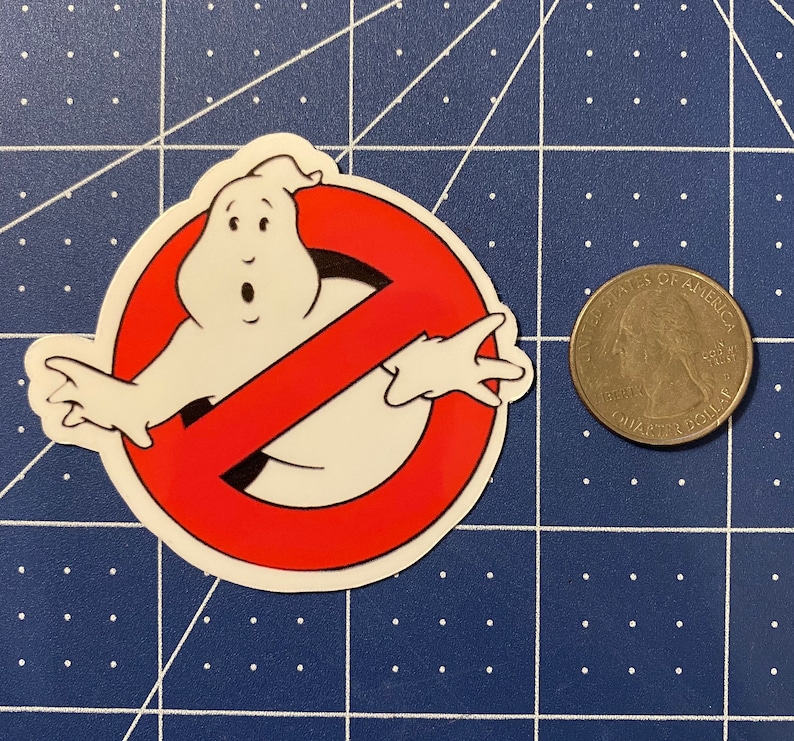 set of 2 Vinyl ghostbusters Stickers