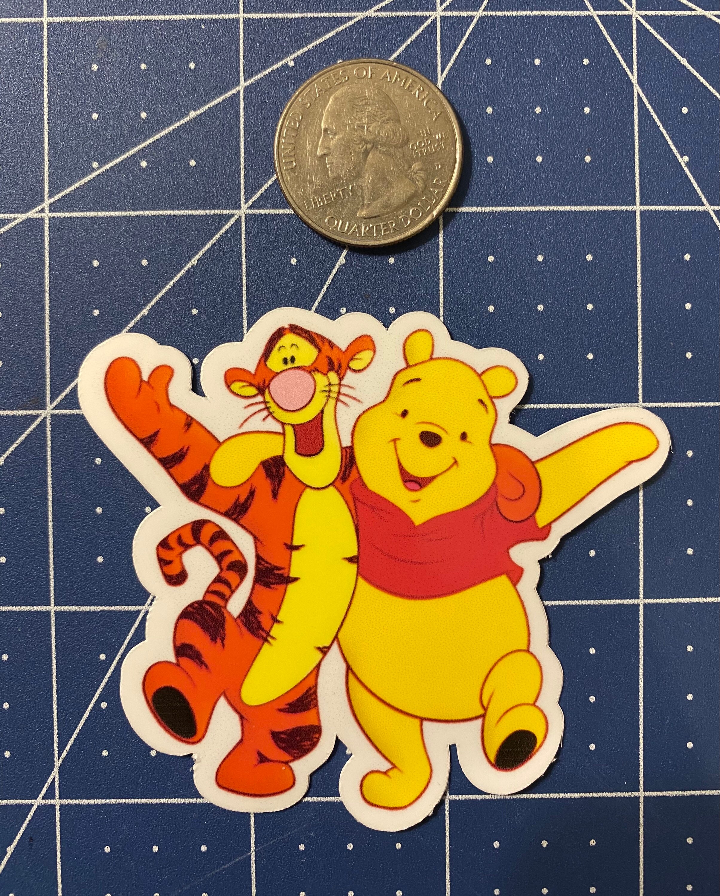 Vinyl Retro cartoon characters sticker set of 4 Etsy