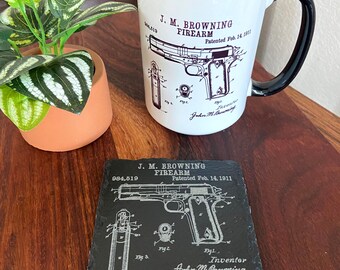 Gun Enthusiast Ceramic Car Coasters mix or match