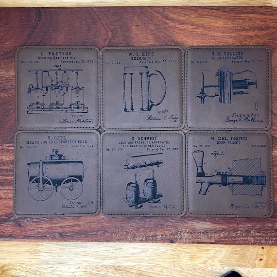 SIX Total Vintage Coasters From Alabama Brewing Co Double sided 