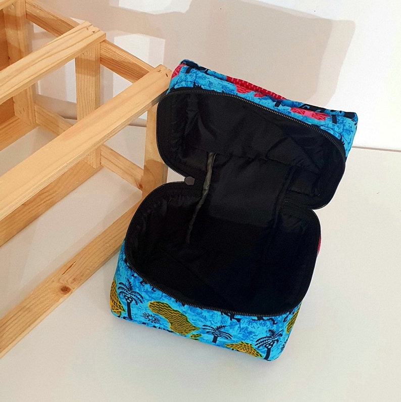 Vanity Bag in African Wax Fabric; Mini Tote Bag in Wax; Wax Fabric Storage Kit; Wax pouch