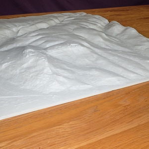 Carte topographique en relief personnalisée, Alpes, Pyrénées, Jura, Corse... Impression 3D