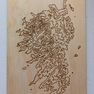Carte topograhique de la Corse