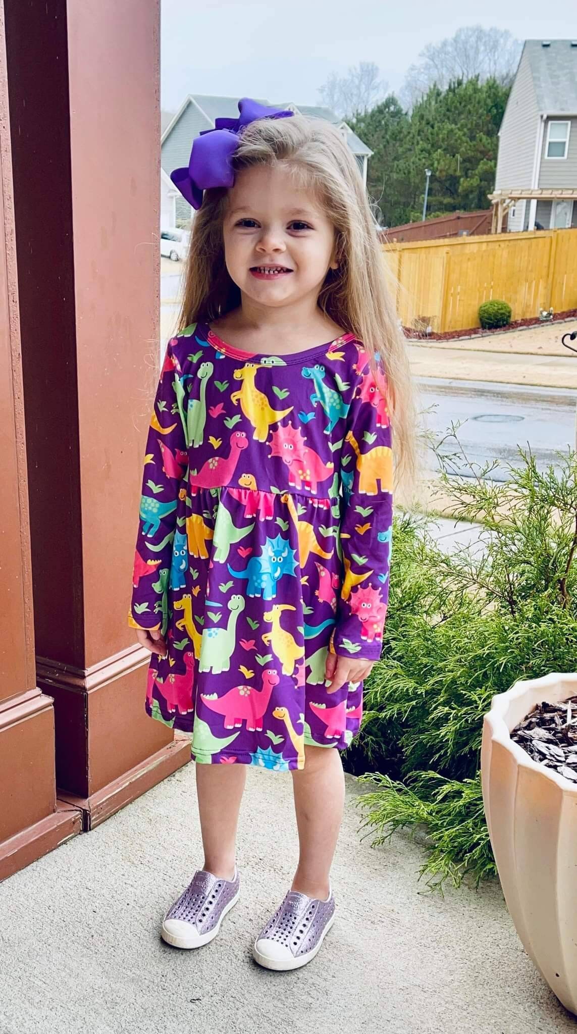 dinosaur dress 2t