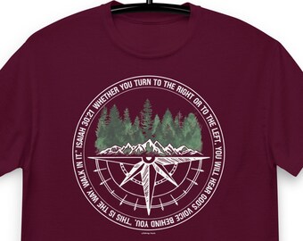 Mountain Shirt, Mountain Silhouette Shirt, Isaiah, Camp Outdoors Nature Campers T-Shirt Tenda Forest Camper Nature Lovers Regalo per Uomini Donne