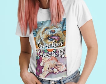 Cavachon CavachOFF, Regalo Cane Cavachon, Camicia Cane Retrò, Cane Cavachon, Camicia Mamma Cane, Mamma Cane,, Camicia Amante Cane, Mamma Cucciolo, Regalo Festa della Mamma