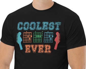 Coolest Dad Ever, Guitar Dad, Best Dad Ever Shirt, Music Dad, Gift for Guitarist, Gift for New Dad, Father's Day Gift for Guitarist