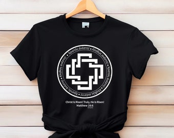 Christos Anesti、キリストは復活、ギリシャの T シャツ、ギリシャのシャツ、ギリシャのイースター、キリストは復活のシャツ、キリストは復活、信仰のシャツ、聖書の詩のシャツ