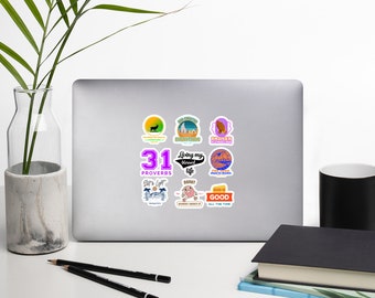 Christian Stickers, Cell Phone Stickers, Fun Stickers, Christian laptop stickers, Christian Themed Gifts, Christian Sticker Pack