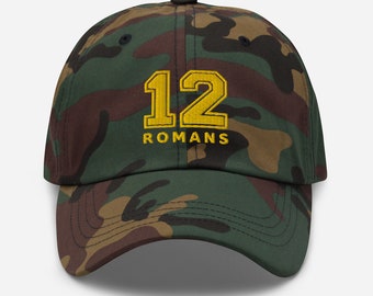 Romans 12, Man of God Gift, Man of God, Christian Hats, Christian Gifts, Camo Hat, Man of Faith, Christian Men Hats, Faith Hat, Dad Hat