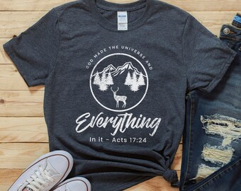 マウンテン T シャツ、キャンプ シャツ、キャンプ T シャツ、ハンティング シャツ、ネイチャー シャツ、ハイキング シャツ、クリスチャン キャンプ シャツ、マウンテン アドベンチャー、神