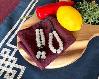 Greek Komboloi, EDC, Skill Toy, Every Day Carry, Seashell Agate, Worry Beads, Masculine Gifts, Greek Gifts for Men, Manly Gifts, EDC Fidget