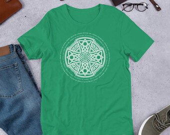 Irish Prayer T-Shirt - Bella+Canvas 3001 | Celtic Cross Design