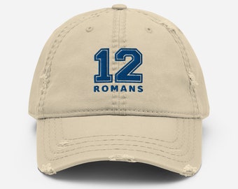 Romans 12, Man of God Gift, Man of God, Christian Hats, Christian Gifts, Distressed Hat, Man of Faith, Christian Men Hats, Faith Hat