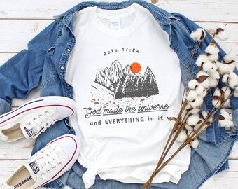 マウンテン T シャツ、キャンプ シャツ、キャンプ T シャツ、ハンティング シャツ、ネイチャー シャツ、ハイキング シャツ、クリスチャン キャンプ シャツ、マウンテン アドベンチャー、神
