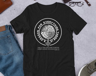 Fall Ecclesiastes 3:1 T-Shirt | Bella+Canvas 3001 | Inspirational Bible Verse Tee