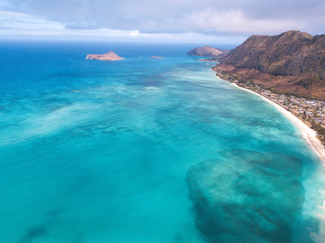 Ocean View Hawaii Oahu Canvas Wall Art Collection for Home Etsy