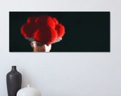 Sie | Schwarzwald Bollenhut Leinwand Kunstdruck. Moderne Schwarzwald Bilder. Schwarzwaldmädel Poster. Deko, Geschenk, Schild