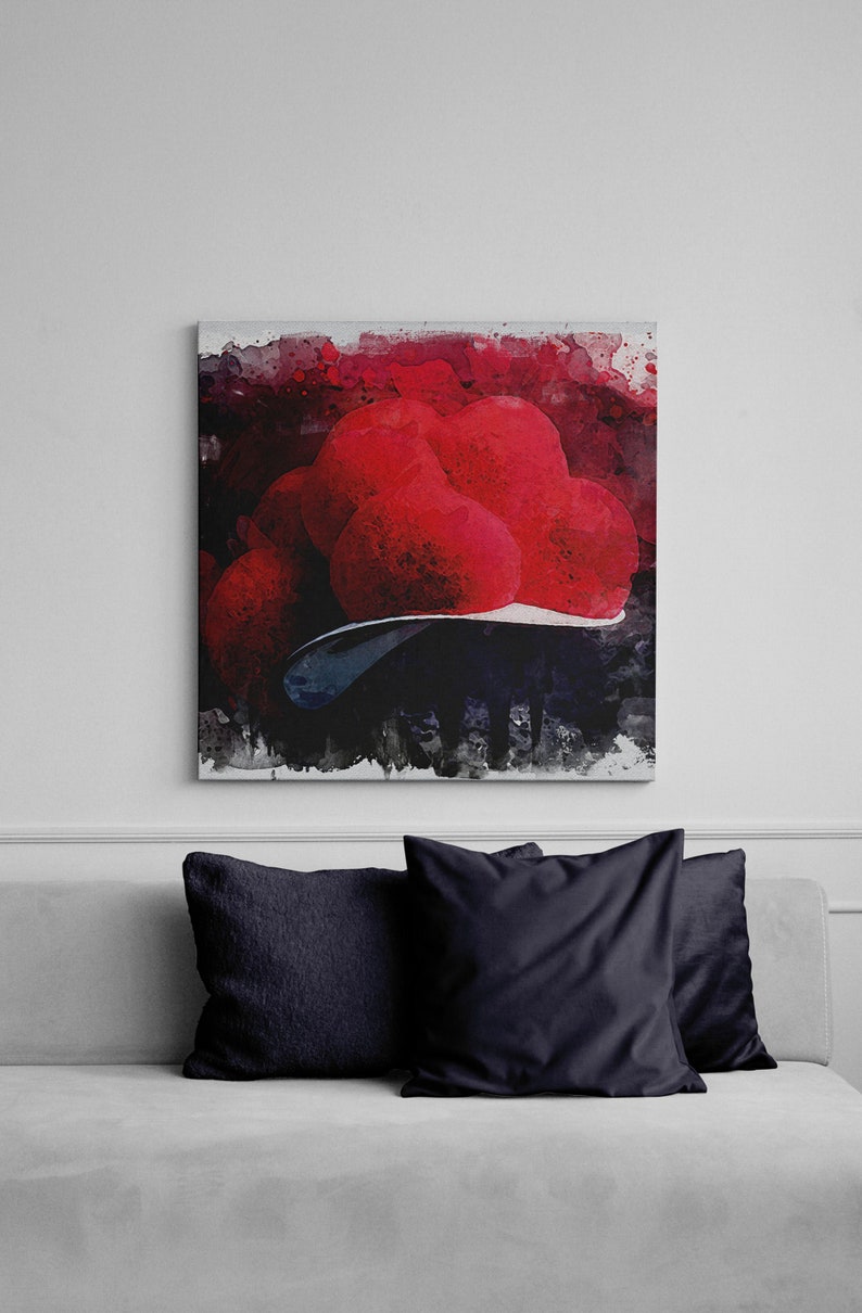 Black Forest Bollenhut painting canvas art print modern Black Forest picture Black Forest costume image 1