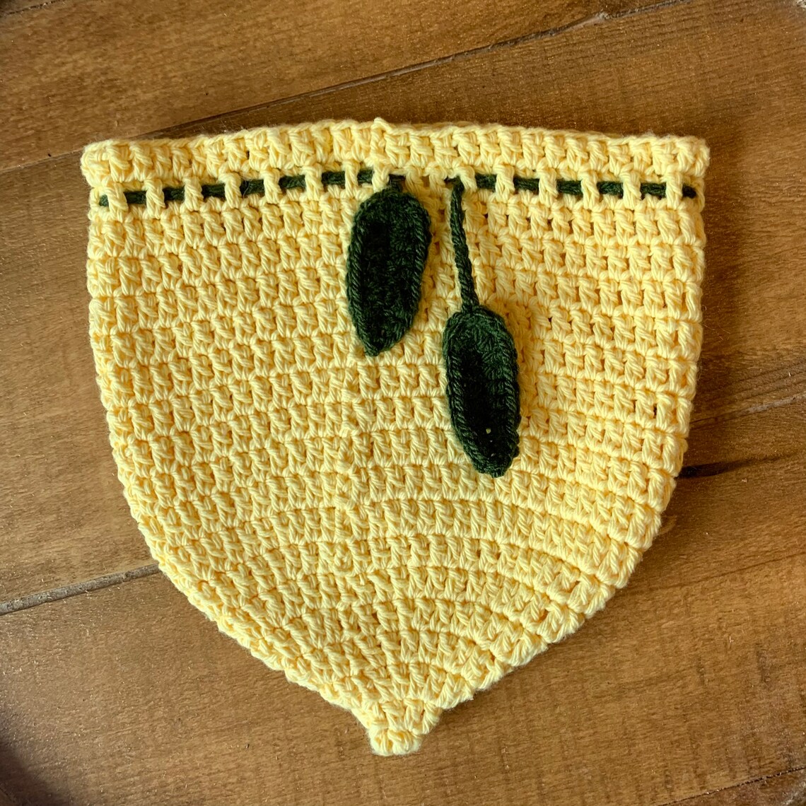 Crochet Lemon Drawstring Bag PATTERN ONLY Etsy