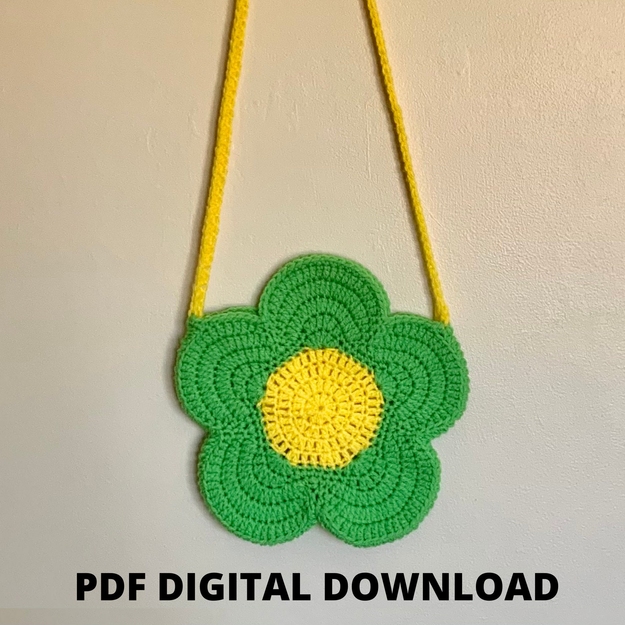 Buy Crochet Bag Pattern Flower Shaped Purse Bag INSTANT DOWNLOAD PDF, Girl,  Long Strap, Cute, Uk and Us Crochet Terms, No19 Online in India - Etsy