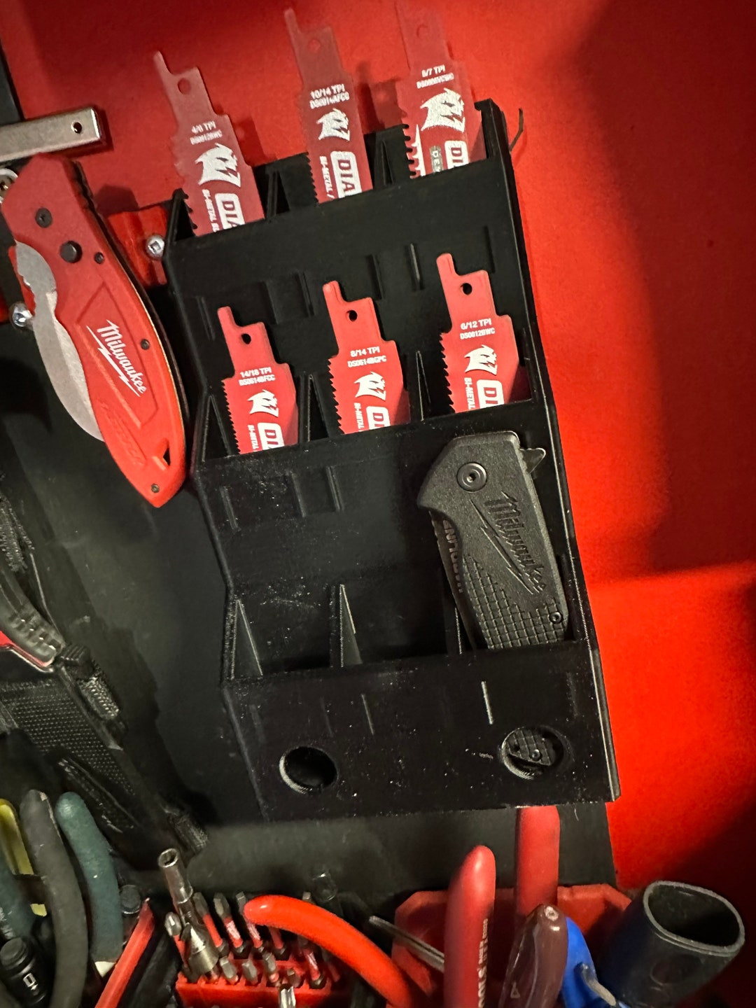 Milwaukee Saw Blade Organizer Wall Mount Etsy