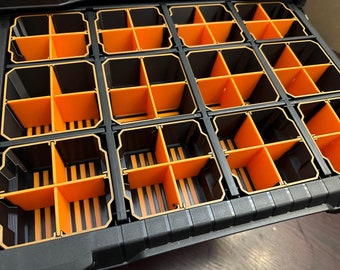 RIDGID 3 Drawer Bin Organizers - Full drawer