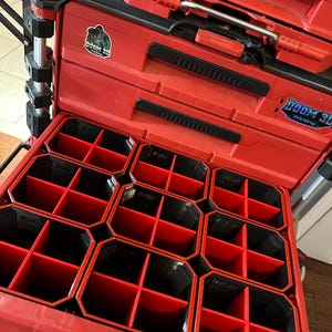 Milwaukee 3  Drawer bins with dividers