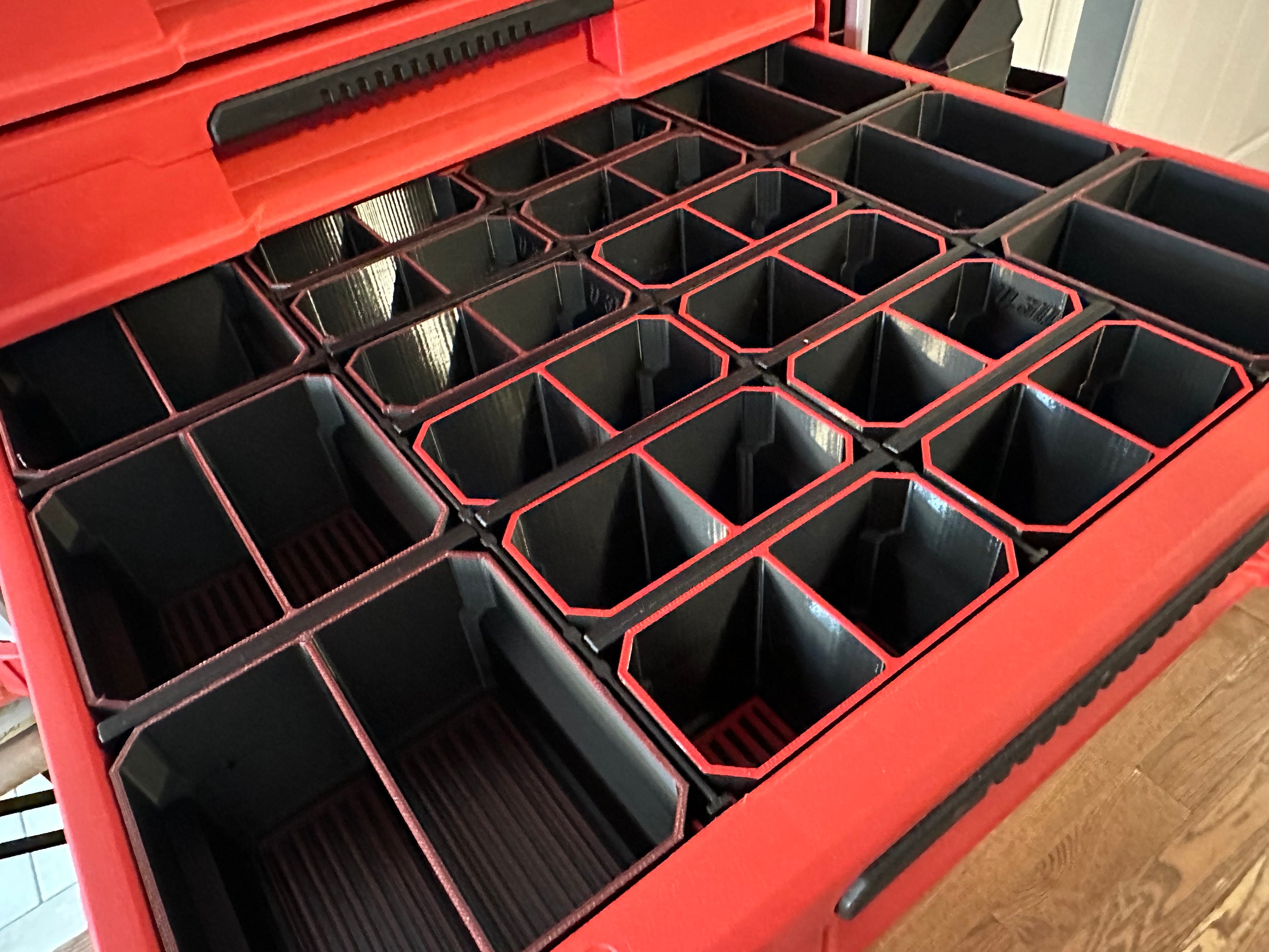 Milwaukee 4 Drawer Bin Organizers - Full Drawer