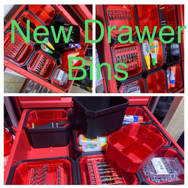 Milwaukee Drawer bins with insert