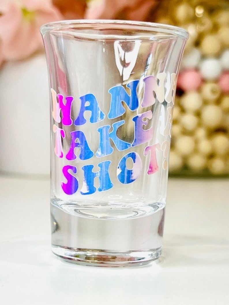 Cute Shot Glasses Retro Shot Glass Custom Shot Glass Girls Etsy