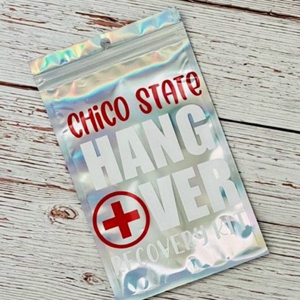 Chico State, College Gift Hangover Kit, College Gifts, College Dorm Decor, Dorm Decor, Funny College Gift