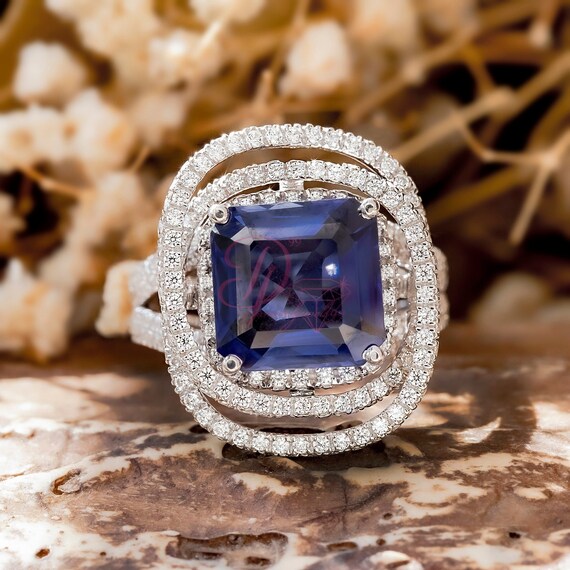 Asscher cut cz best sale