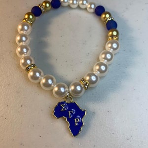 SGRho African Bracelet with pearls