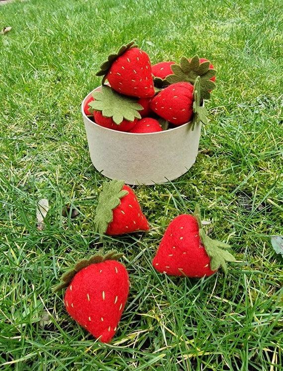 Strawberry play kitchen sale