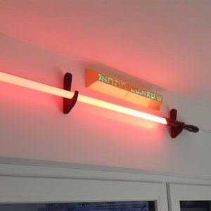 Lightsaber wandhouder horizontaal