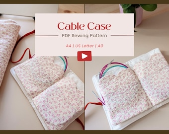 Patron de couture pour gaine de câble | Patron PDF en anglais | + Tutoriel YouTube ! | Kit tricot Mipi | Cadeau pour les tricoteuses