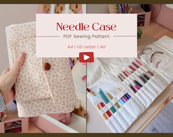 Needle Case Sewing Pattern | PDF English Pattern | + Youtube Tutorial! | Mipi Knit Kit | Gift for Knitters
