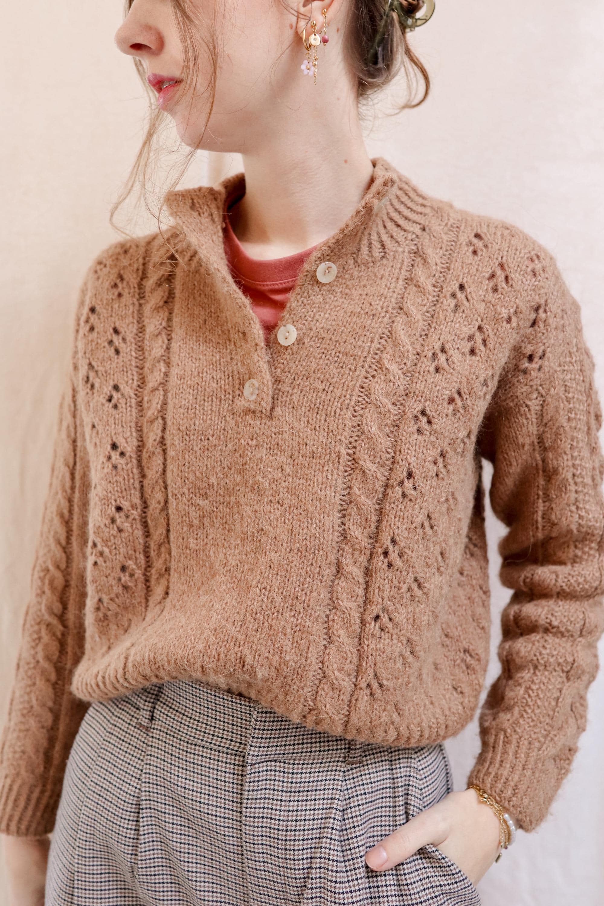 ENFOLD - 新品＊ ENFOLD・希少・FLOWER KNIT PULLOVER ENFOLD Enfold FLOWER KNIT PULLOVER