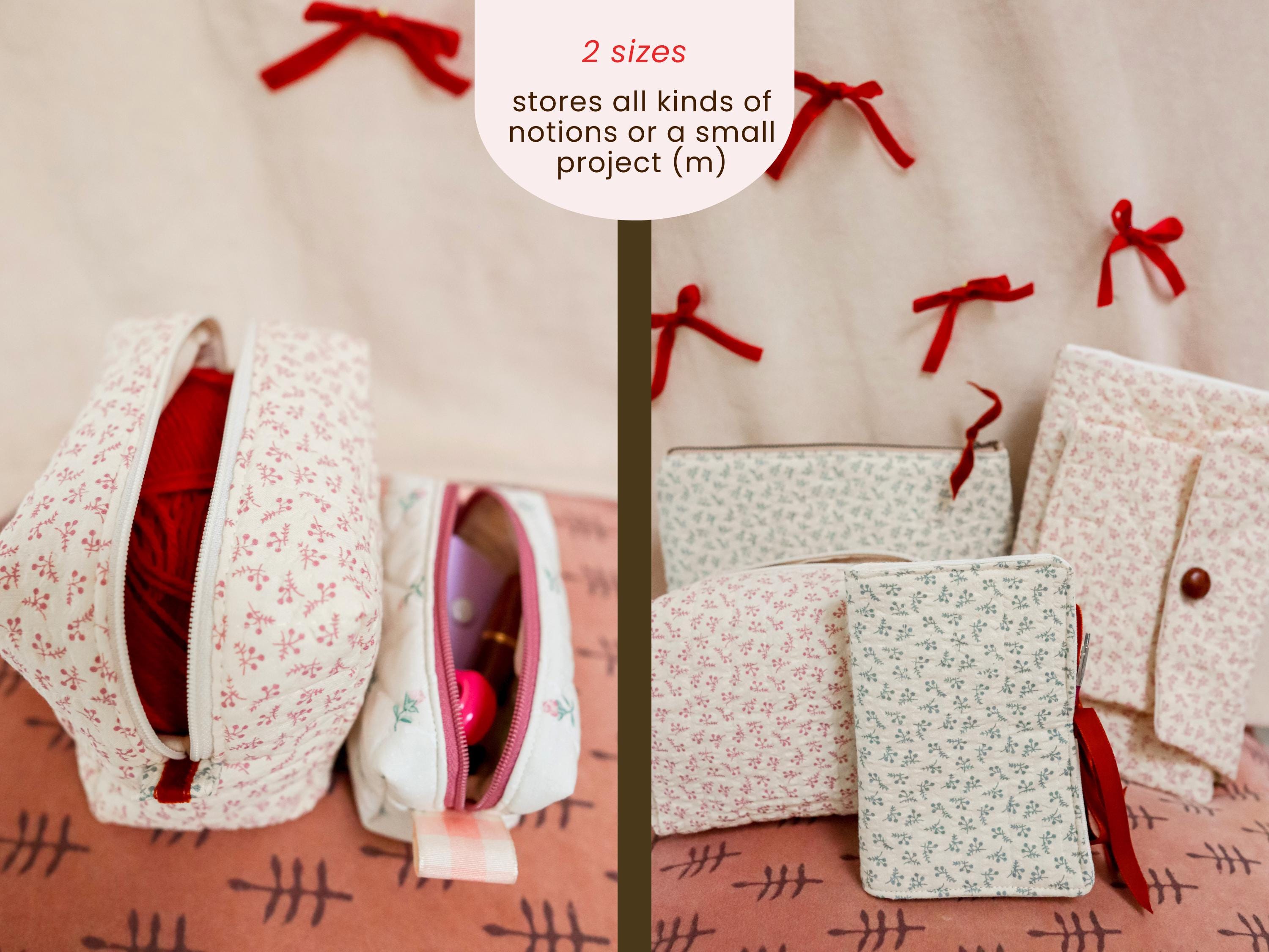 Box Pouch Sewing Pattern PDF English Pattern for Notions, Toiletries ...